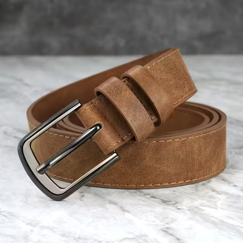 2 Pack Leather Belts for Men