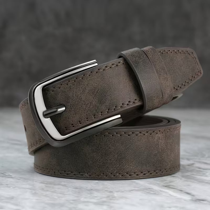 2 Pack Leather Belts for Men