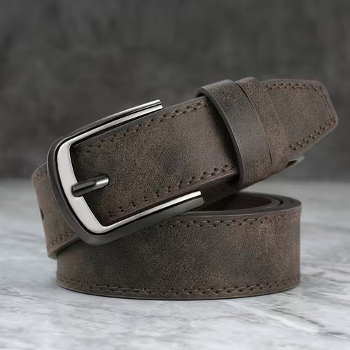 2 Pack Leather Belts for Men